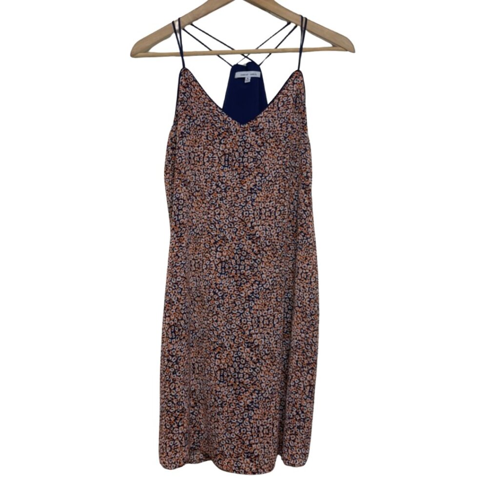 NAKED ZEBRA | Multicolor Leopard Print Spaghetti Strap Mini Dress | Size S